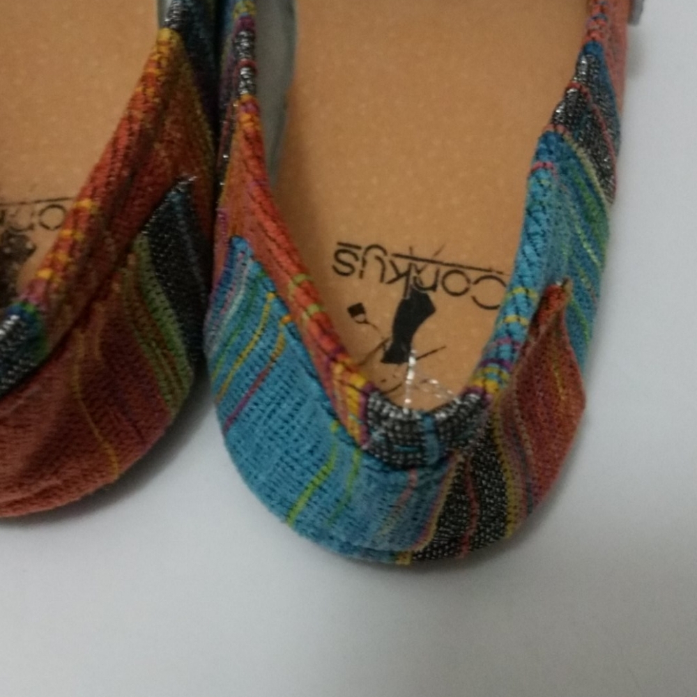 Corkys Sue 7 Multicolor Slipon Nwot - Picture 5 of 6